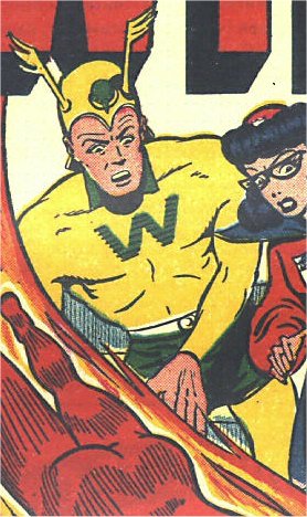 The Whizzer's costume when he was in the All-Winners Squad