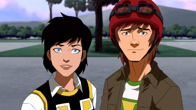A familiar pair of students at Miss Martian's new school, for those who know their previous DC cartoons.